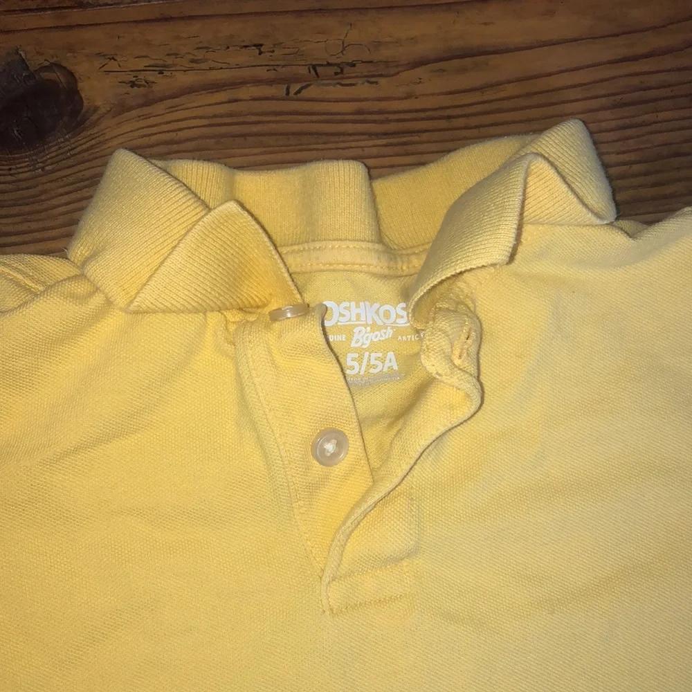 Oshkosh B’gosh l Yellow Pique Polo Shirt
